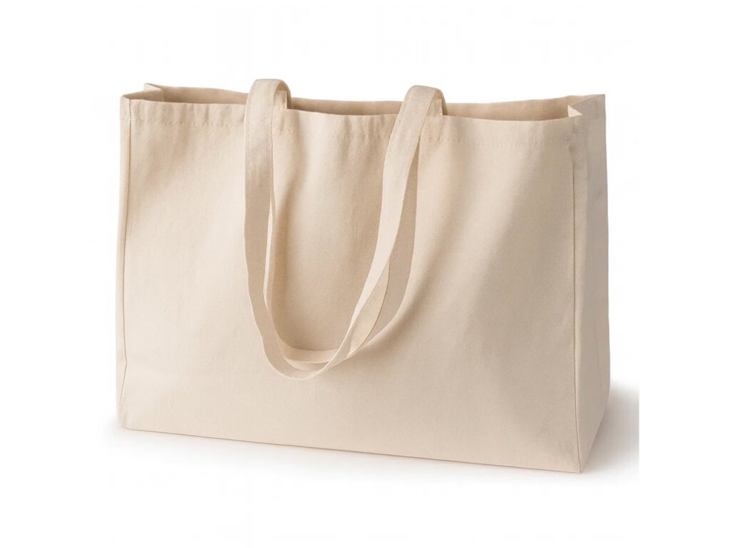 TORBA BAWEŁNIANA NA ZAKUPY ZAKUPOWA - biała