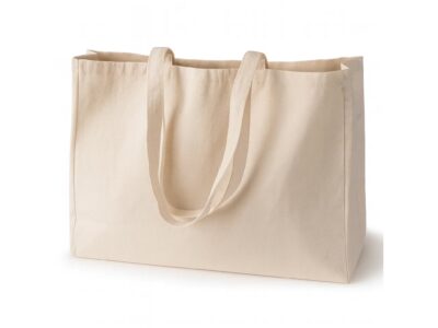 TORBA BAWEŁNIANA NA ZAKUPY ZAKUPOWA - biała