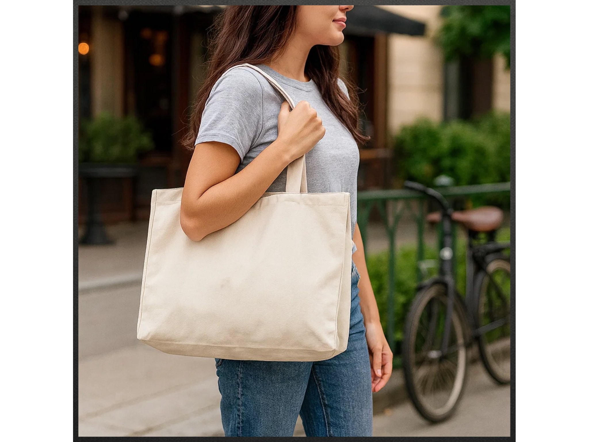 TORBA BAWEŁNIANA NA ZAKUPY ZAKUPOWA - biała