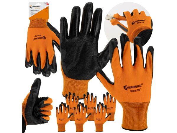 VERGIONIC RĘKAWICE ROBOCZE 3 PARY 10" - nieocieplane