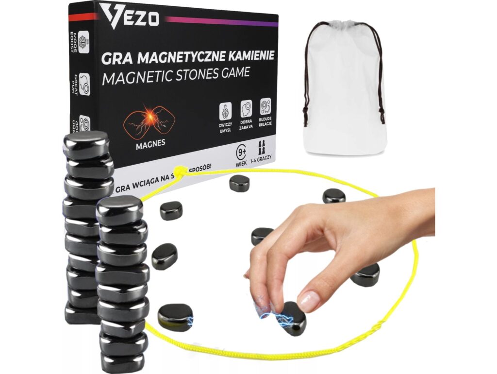 VEZO GRA MAGNETYCZNE KAMIENIE MAGNETYCZNA PLANSZOWA STRATEGICZNA
