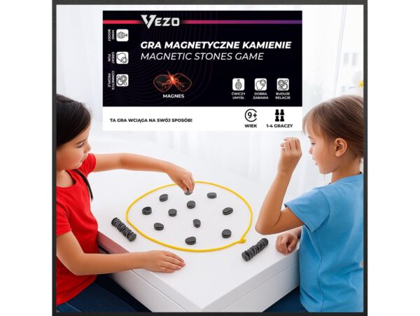 VEZO GRA MAGNETYCZNE KAMIENIE MAGNETYCZNA PLANSZOWA STRATEGICZNA