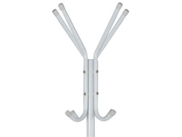 WIESZAK NA UBRANIA STOJĄCY - biały