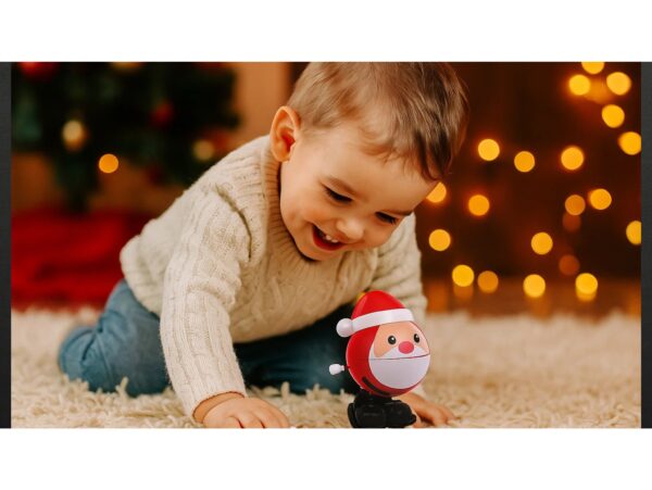 ZABAWKA NAKRĘCANA BOŻONARODZENIOWA 7x5cm - Mikołaj