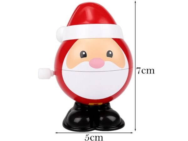 ZABAWKA NAKRĘCANA BOŻONARODZENIOWA 7x5cm - Mikołaj