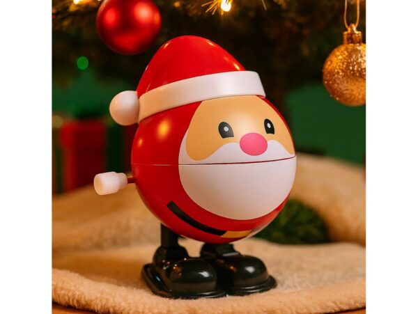 ZABAWKA NAKRĘCANA BOŻONARODZENIOWA 7x5cm - Mikołaj