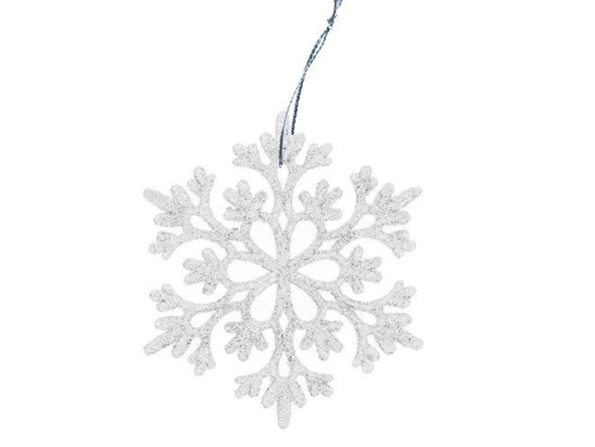 ZAWIESZKI CHOINKOWE ŚNIEŻYNKI 12SZT