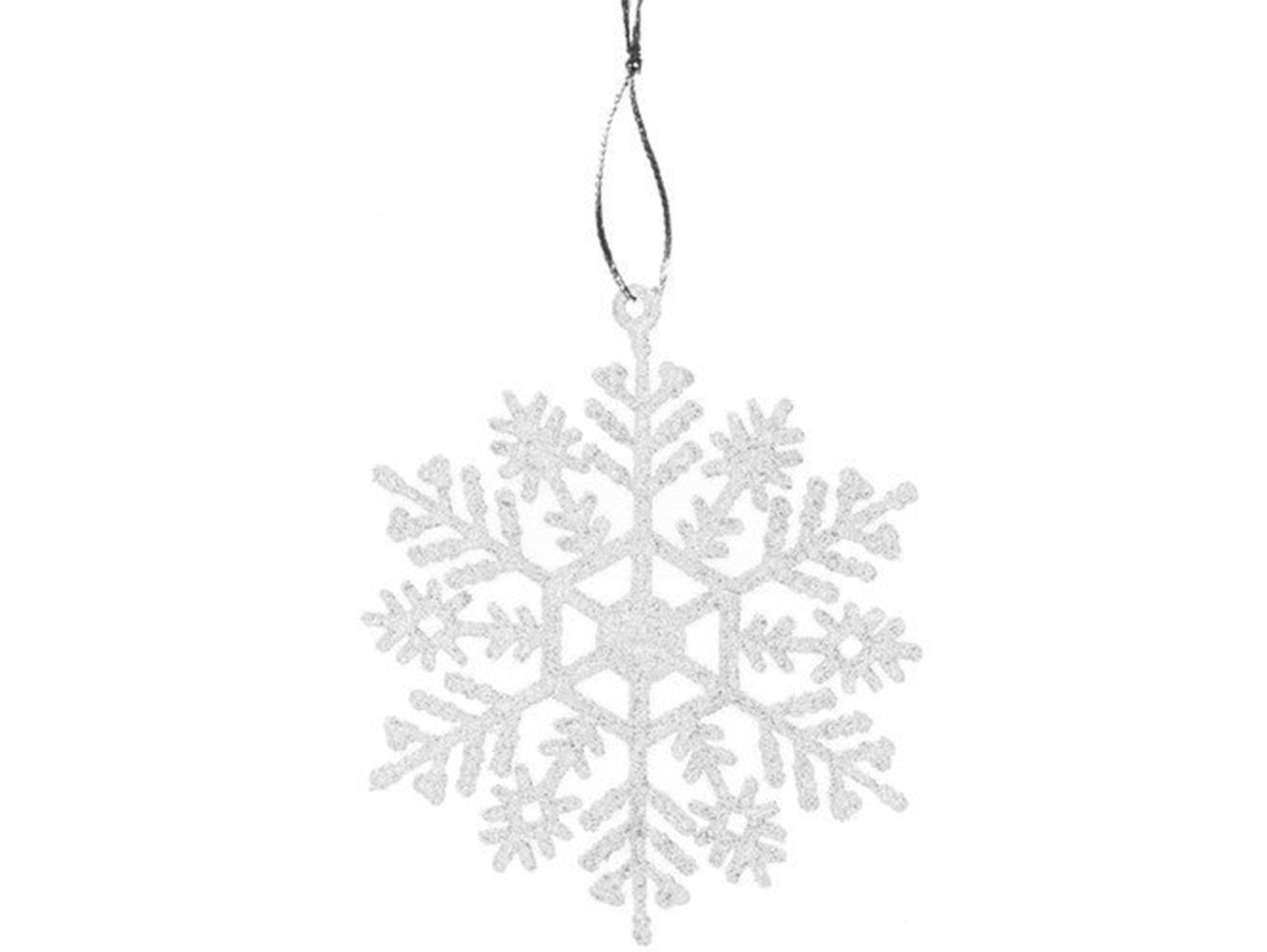 ZAWIESZKI CHOINKOWE ŚNIEŻYNKI 12SZT