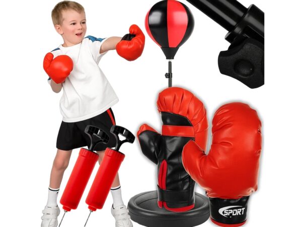 ZESTAW BOKSERSKI DLA DZIECI GRUSZKA 70-104 RĘKAWICE POMPKA