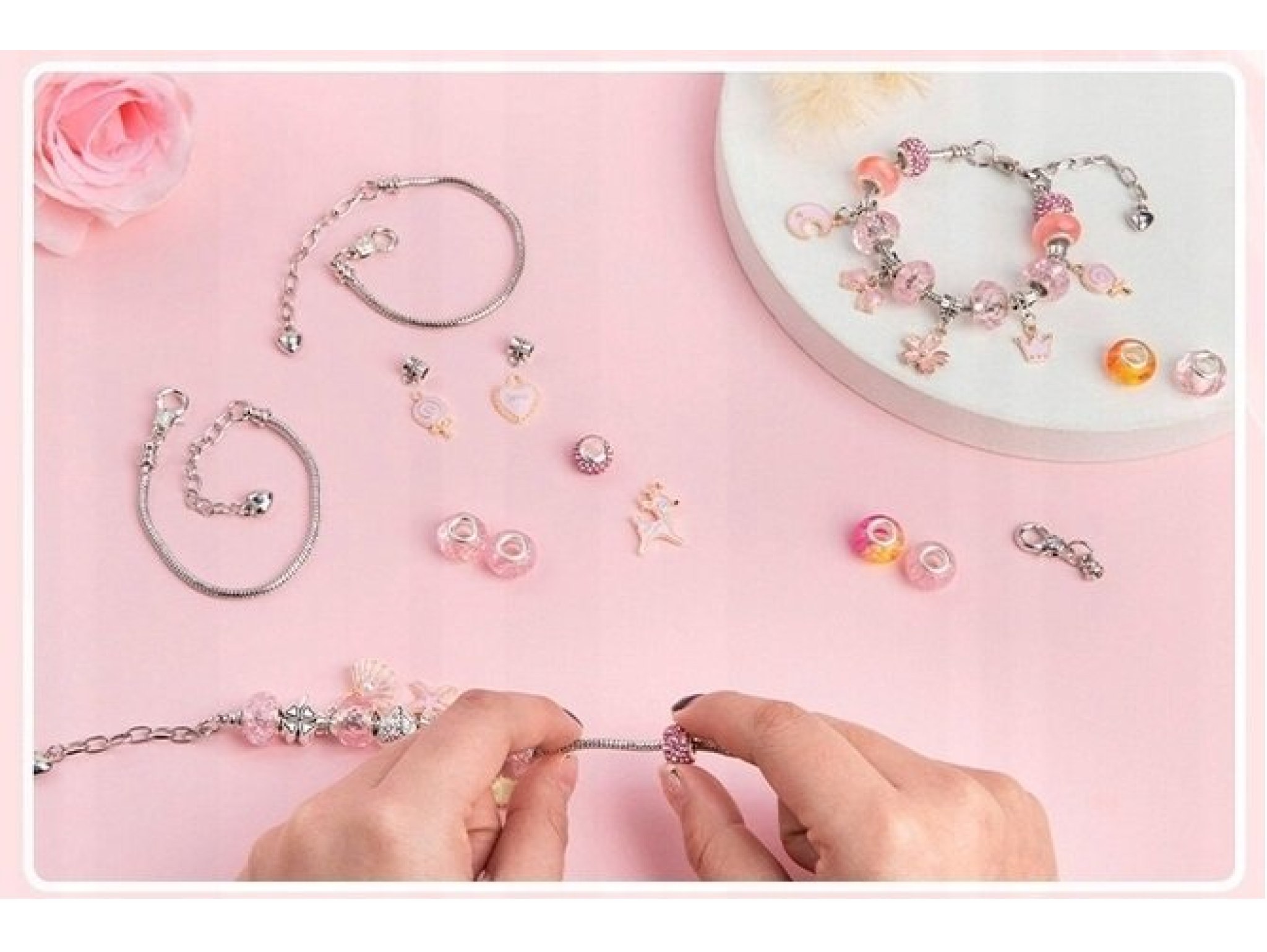 ZESTAW KORALIKÓW DO ROBIENIA BRANSOLETEK 66EL