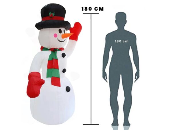 DMUCHANY BAŁWAN LED 180CM