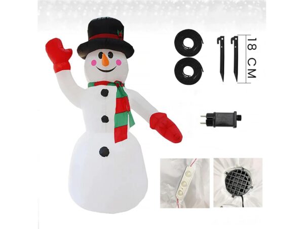 DMUCHANY BAŁWAN LED 180CM