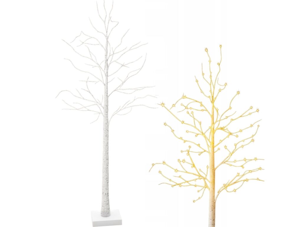 DRZEWKO LED ŚWIĄTECZNE BRZOZA 60x10CM