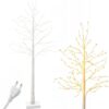 DRZEWKO LED ŚWIĄTECZNE BRZOZA 60x10CM - z wtyczką