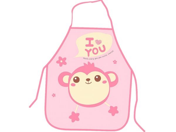 FARTUCH DZIECIĘCY DO PRAC PLASTYCZNYCH FOLIOWY - różowy