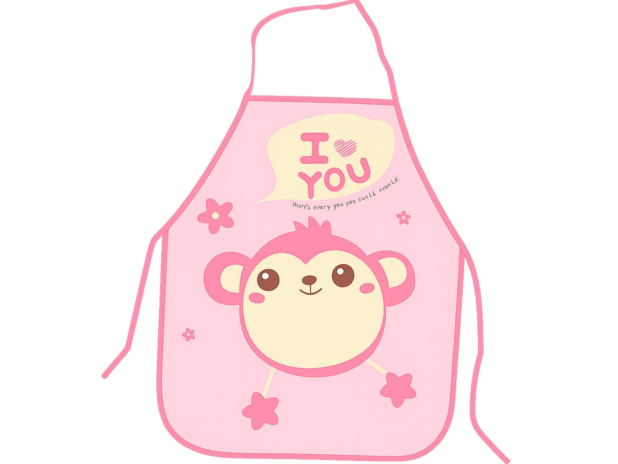 FARTUCH DZIECIĘCY DO PRAC PLASTYCZNYCH FOLIOWY - różowy