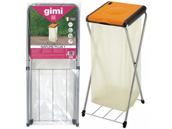 GIMI NATURE 1 PLUS STOJAK NA WORKI NA ŚMIECI/GIMI NATURE 1 PLUS POMARAŃCZOWY GM 154395 5905399715182