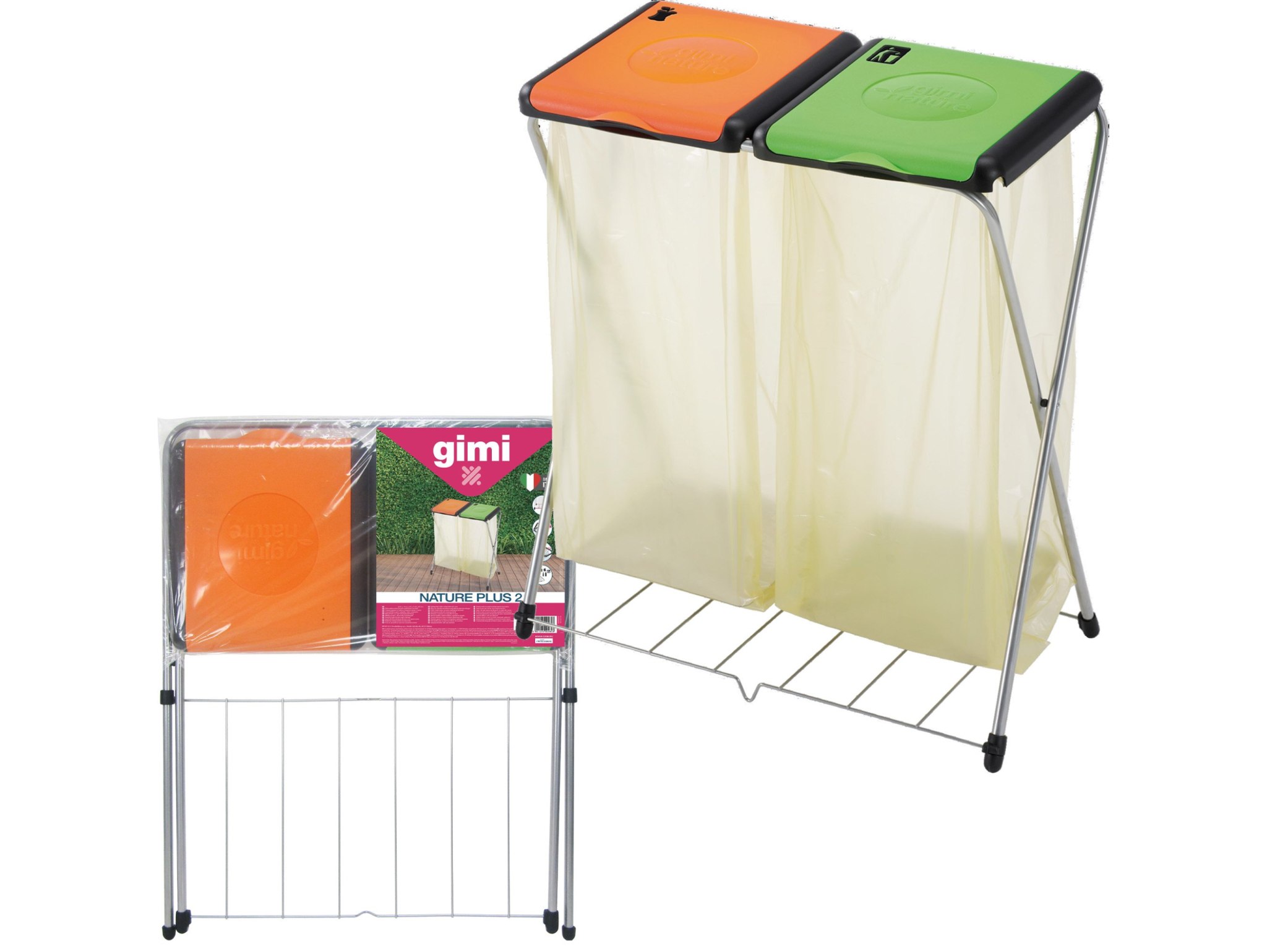 GIMI NATURE 2 PLUS STOJAK NA WORKI NA ŚMIECI/GIMI NATURE 2 PLUS GM 154398 8001244009806