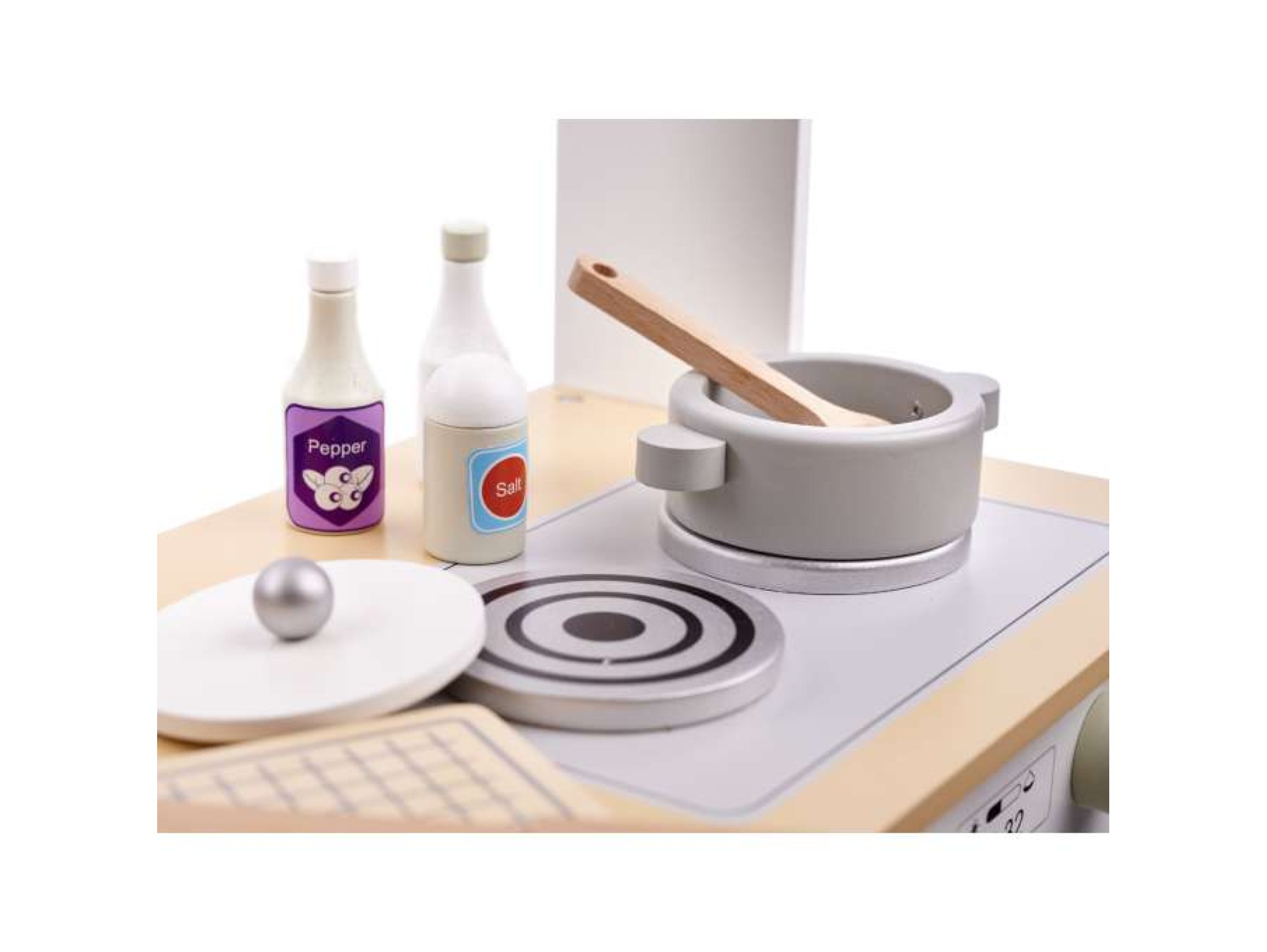 IKONKA KUCHNIA DLA DZIECI DREWNIANA MDF MODERN CLASSIC AKCESORIA 82CM