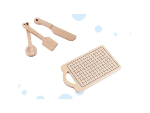 IKONKA KUCHNIA DLA DZIECI DREWNIANA MDF MODERN CLASSIC AKCESORIA 82CM