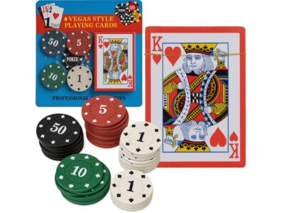 KARTY DO GRY Z ŻETONAMI ZESTAW