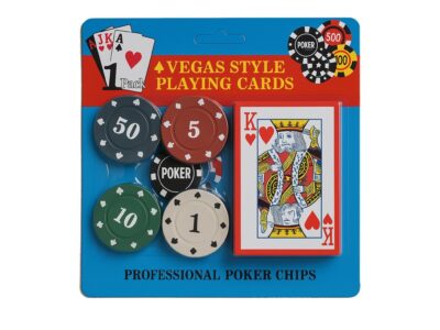 KARTY DO GRY Z ŻETONAMI ZESTAW