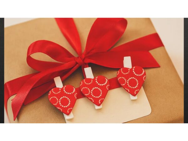 KLAMERKI KLIPSY OZDOBNE - 6szt serca