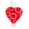 KLAMERKI KLIPSY OZDOBNE - 6szt serca
