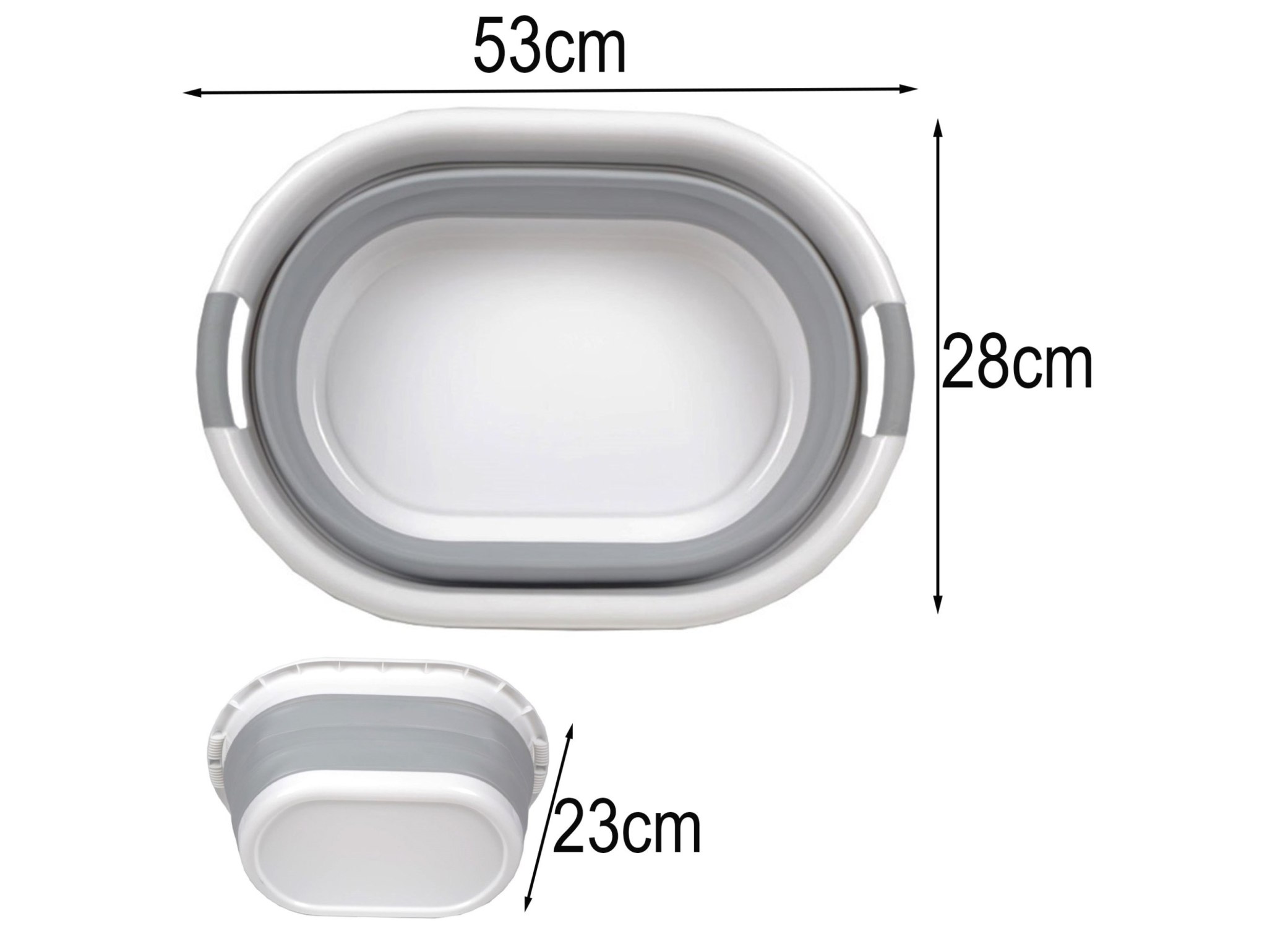 KOSZ NA PRANIE BIELIZNĘ SKŁADANY MISKA SILIKON 25L