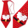 KRAWAT ŚWIĄTECZNY 25CM - Mikołaj