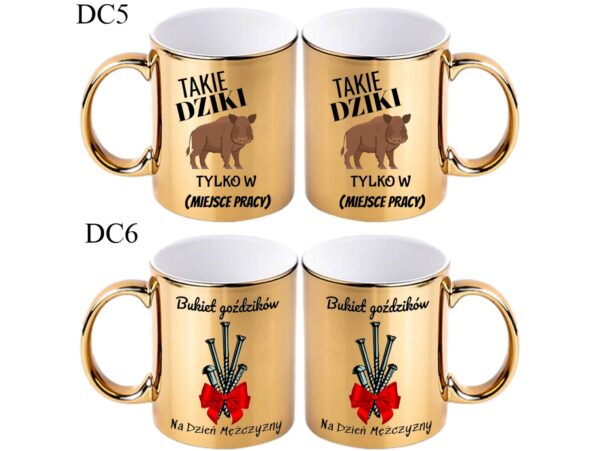 KUBEK DO SUBLIMACJI 330ML ZŁOTY - Dzień chłopaka - grupa