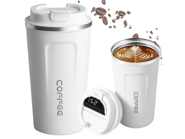 KUBEK TERMICZNY SMART LCD 300ML - biały