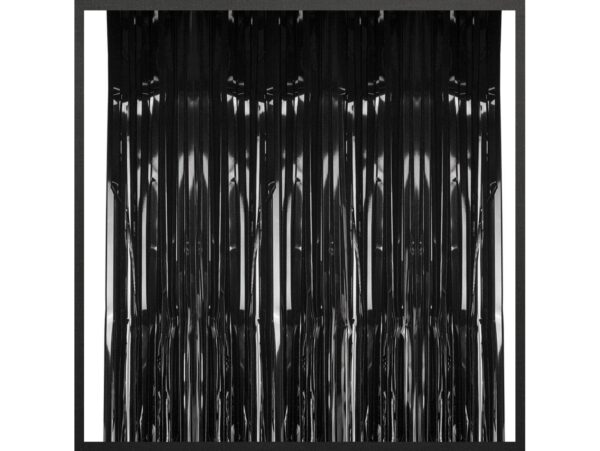 KURTYNA FOLIOWA PARTY 2,0x1,0m - czarny