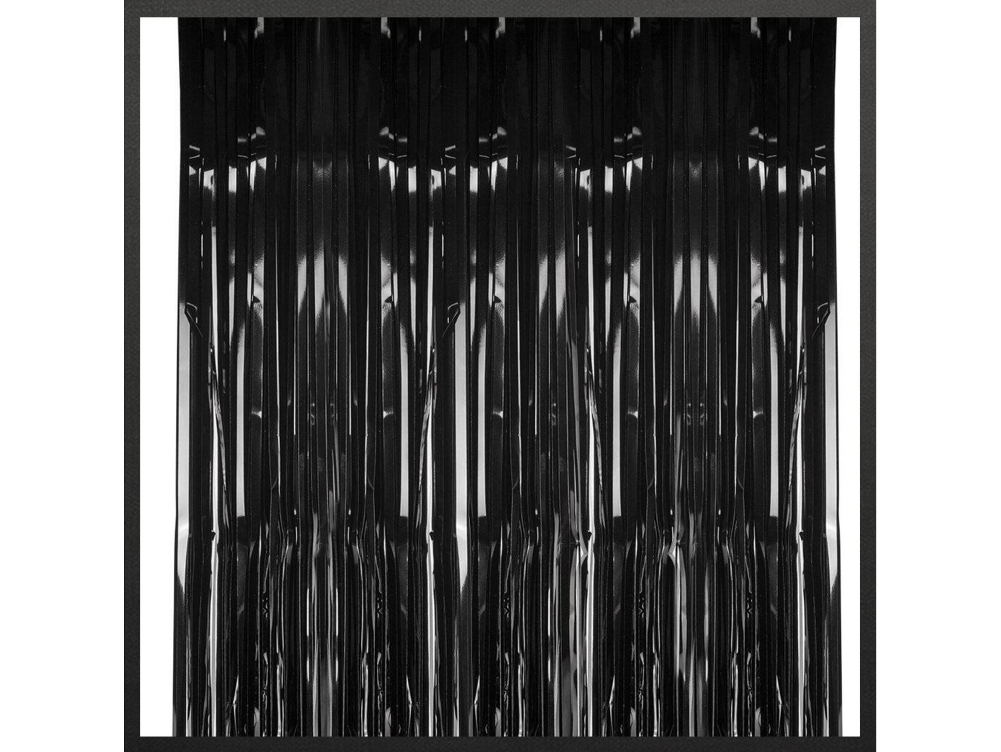 KURTYNA FOLIOWA PARTY 2,0x1,0m - czarny