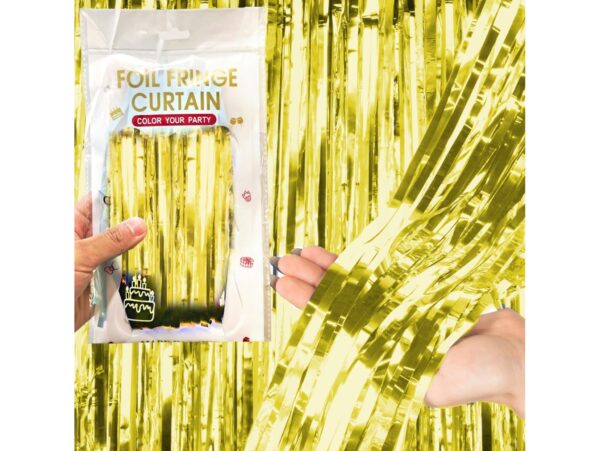 KURTYNA FOLIOWA PARTY 2,0x1,0m - złoty