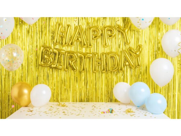 KURTYNA FOLIOWA PARTY 2,0x1,0m - złoty