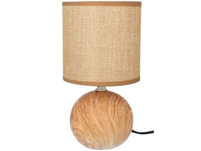 LIVELLO LAMPA LAMPKA NOCNA CERAMICZNA 25CM - brązowy