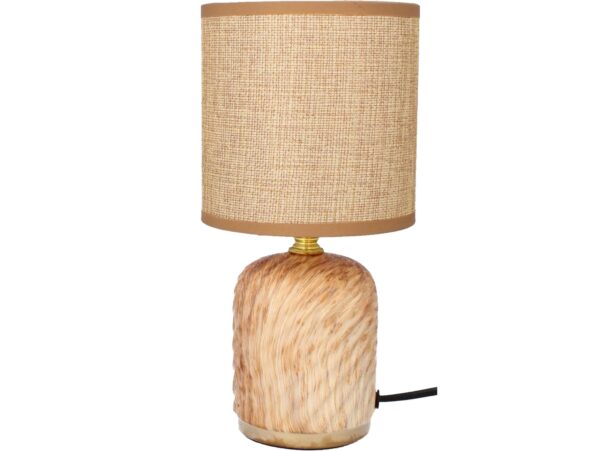 LIVELLO LAMPA LAMPKA NOCNA CERAMICZNA 26,5CM - brązowy