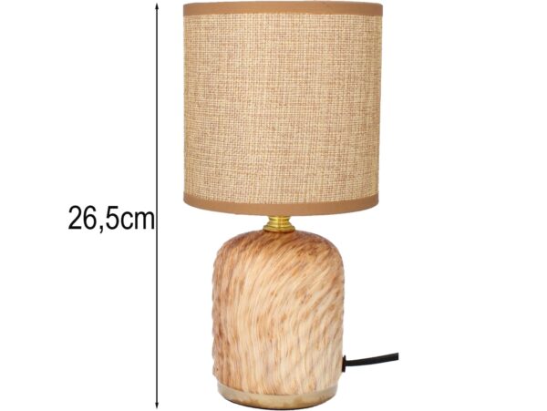 LIVELLO LAMPA LAMPKA NOCNA CERAMICZNA 26,5CM - brązowy