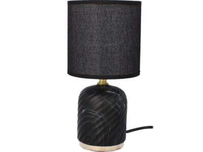 LIVELLO LAMPA LAMPKA NOCNA CERAMICZNA 26,5CM - czarny