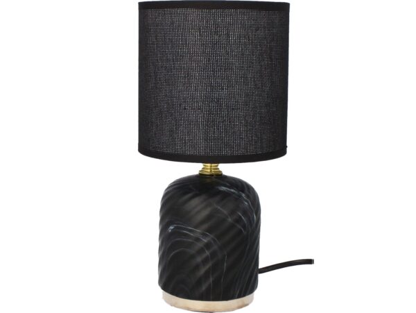 LIVELLO LAMPA LAMPKA NOCNA CERAMICZNA 26,5CM - czarny