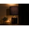LIVELLO LAMPA LAMPKA NOCNA CERAMICZNA 26,5CM - czarny