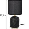 LIVELLO LAMPA LAMPKA NOCNA CERAMICZNA 26,5CM - czarny