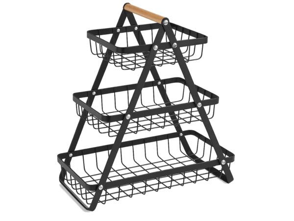 METALOWY KOSZ NA OWOCE TRZYPOZIOMOWY