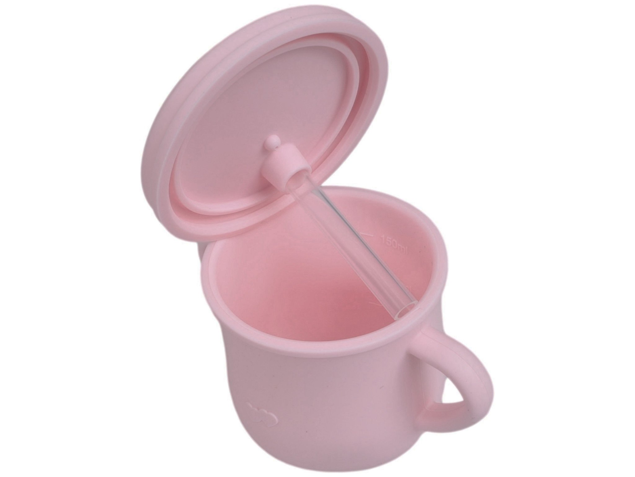 NACZYNIA SILIKONOWE DLA DZIECI DO KARMIENIA ZESTAW - brudny róż