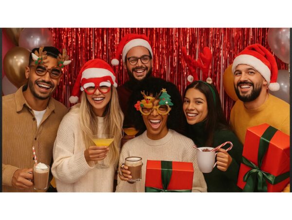 OKULARY ŚWIĄTECZNE - renifer