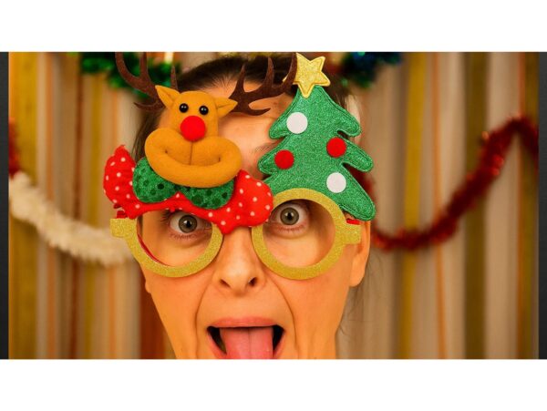 OKULARY ŚWIĄTECZNE - renifer