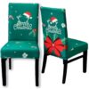 POKROWIEC NA KRZESŁO ELASTYCZNY ŚWIĄTECZNY - zielony