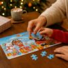 PUZZLE ŚWIĄTECZNE W PUSZCE 60El - Mikołaj z prezentami