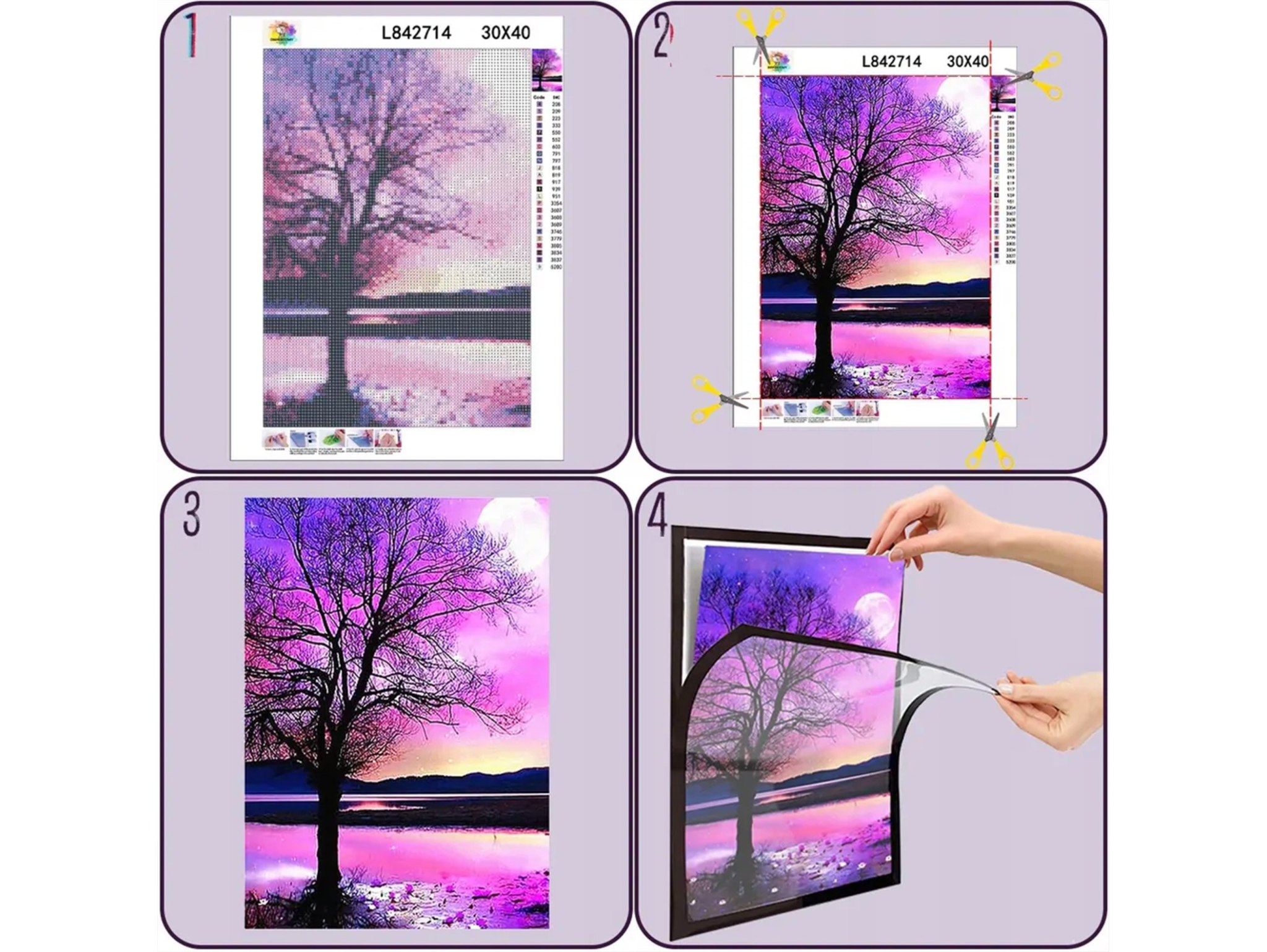 RAMKA DO HAFRU DIAMENTOWEGO MAGNETYCZNA 30x40